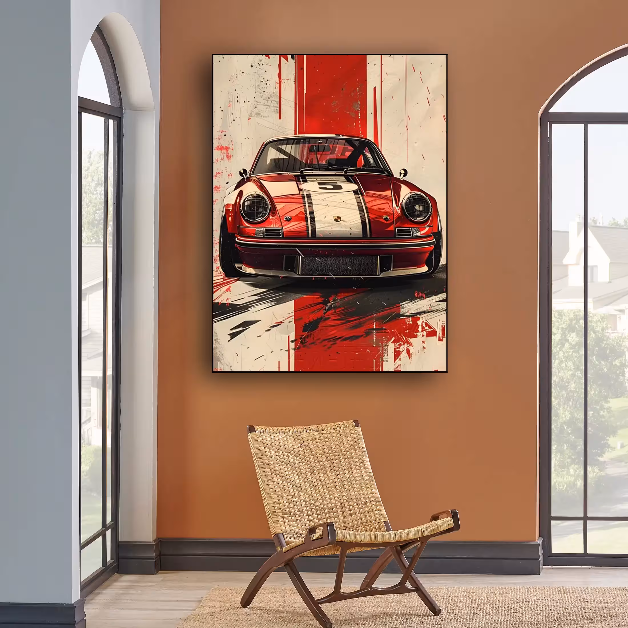 تابلو بوم مخمل طرح ماشین TB12