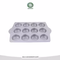 قالب تفلون مافین 12 خانه دسته دار 42*26.5