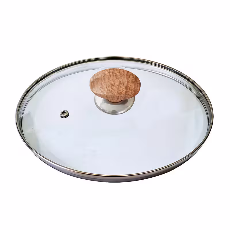 درب قابلمه و تابه طرح چوب سایز 20 | کالا مکس