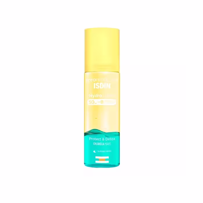 اسپری ضد آفتاب و لوسیون آبرسان دو فاز هیدرو فوتوپروتکتور ایزدین Isdin Fotoprotector Hydro Lotion Spray LSF 50 200 ml