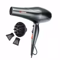 سشوار حرفه ای Vr_9904 وربنا 2200وات 2سری تمرکز با دو دیسپانسر 3حالت تنظیم باد و حرارت طول کابل 2.5 پیش بند و برس هدیه