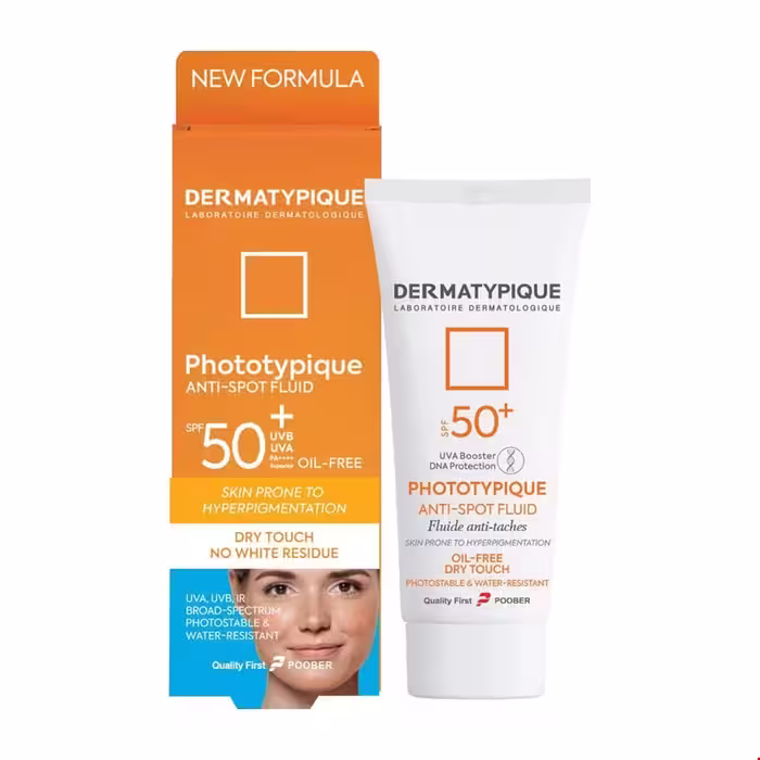 فلوئید ضد آفتاب روشن کننده فتوتیپیک SPF50 بی رنگ درماتیپیک 40 میلی لیتری