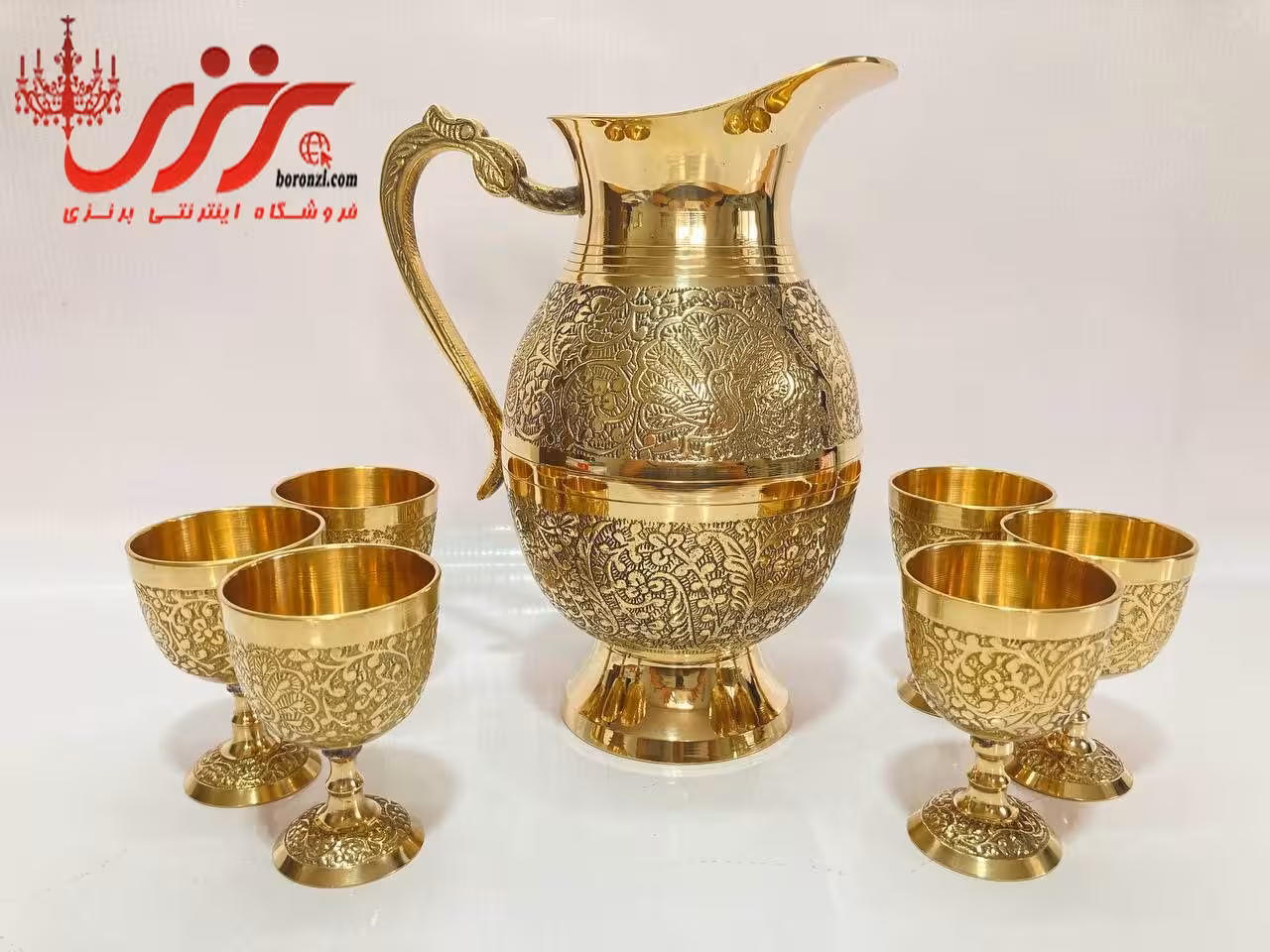 ست پارچ و جام اردکی برنجی