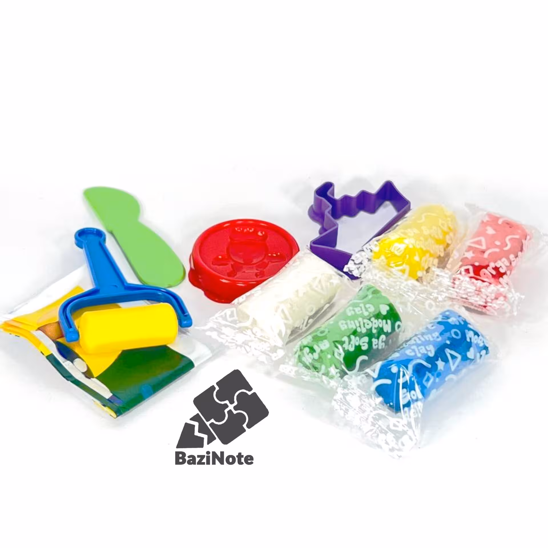 خمیر بازی سطلی 5 رنگ آریا