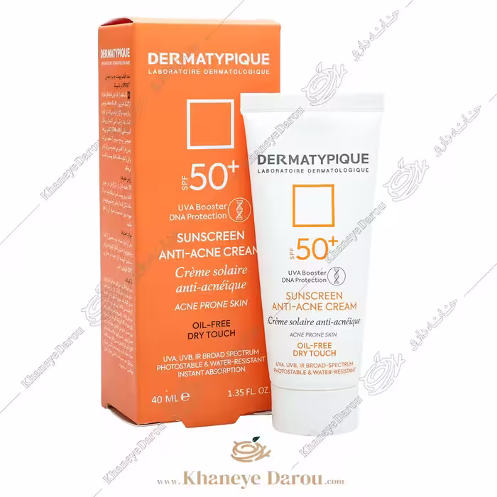 ضد آفتاب بی رنگ فاقد چربی درماتیپیک SPF50