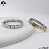 دستبند چارم ایتالیایی استیل ساده (طلایی و نقره ای)