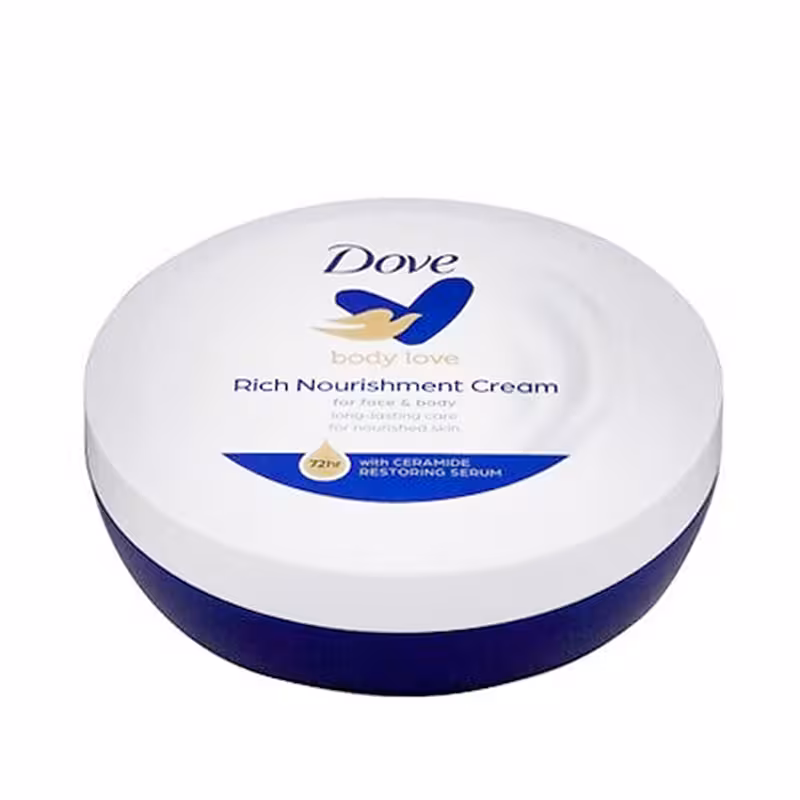 کرم داو کاسه ای مدل rich nourishment با آبرسانی 72 ساعته حجم 150 میل