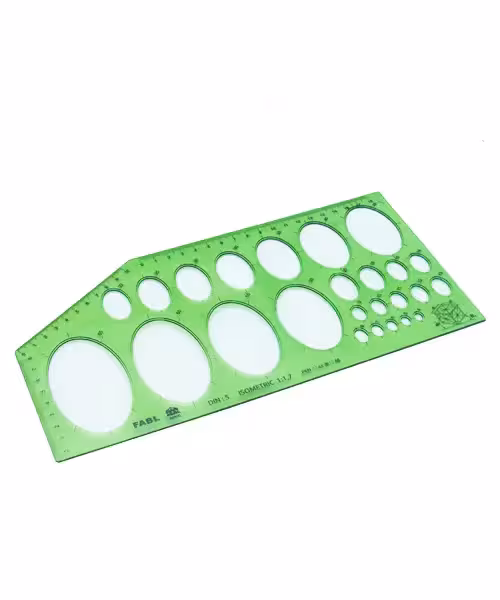 شابلون مهندسی فابل مدل بیضی ایزومتریک (20عددی)