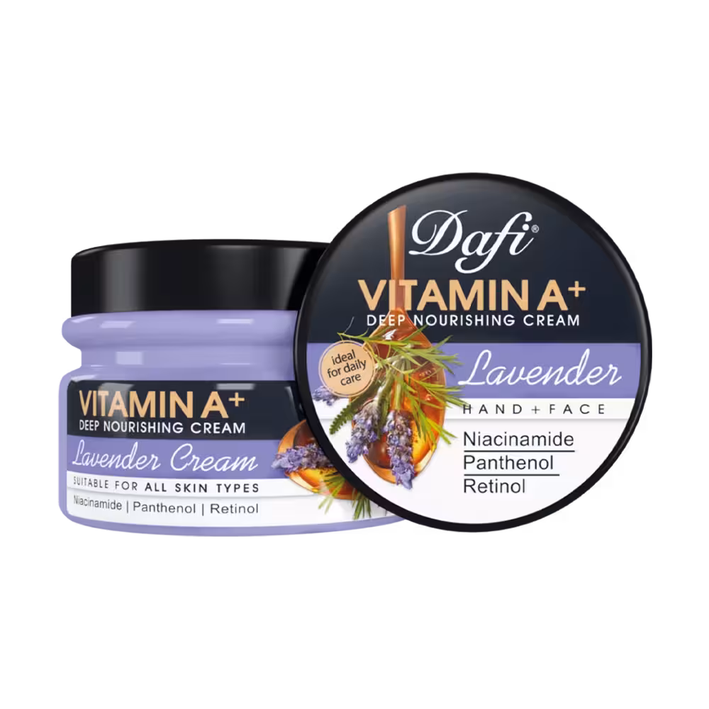 کرم کاسه ای لوندر حاوی ویتامین A دافی