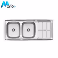 سینک کن کد 437 توکار دو لگنه