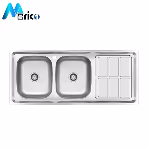 سینک کن کد 437 توکار دو لگنه