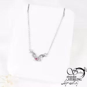 گردنبند نقره زنانه طرح دست دلبرکد 4085