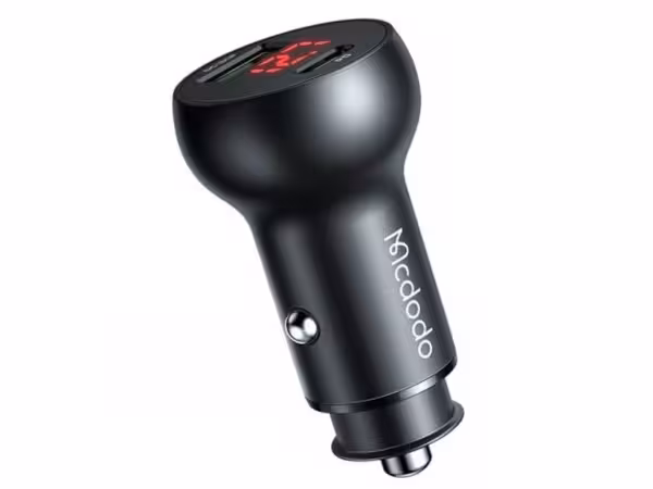 شارژر فندکی خودرو فست‌شارژ مک دودو MCDODO CC-7030 45W USB   Type-C Dual Ports Car Charger