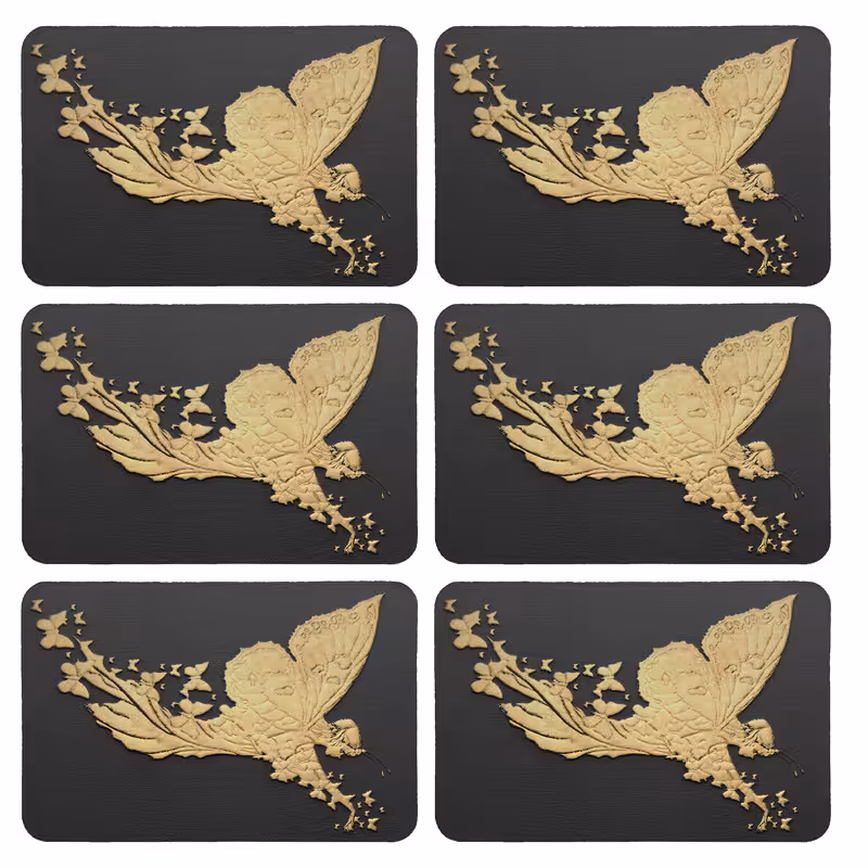 زیربشقابی طرح کلاسیک کد 8844 بسته 6 عددی | کالا مکس