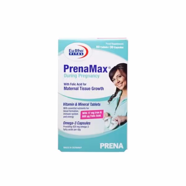 قرص و کپسول پرینامکس دیورینگ پرگننسی یوروویتال مخصوص دوران بارداری Eurho Vital PrenaMax During Pregnancy
