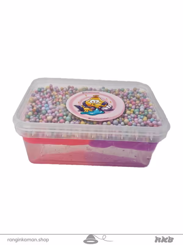 ژل بازی آدامسی 3D (سه بعدی) بنفش-صورتی