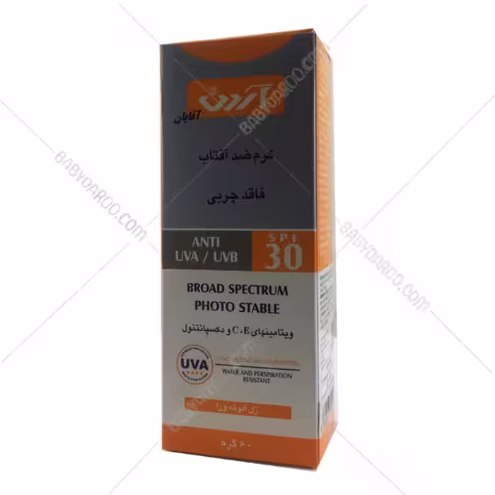 کرم ضد آفتاب مردانه آردن SPF30 فاقد چربی 60 گرم