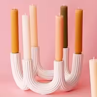 شمعدان شش شعله اقلیما شمعدون شیاردار