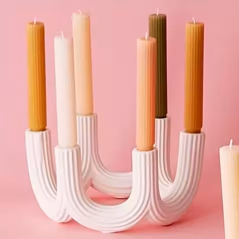 شمعدان شش شعله اقلیما شمعدون شیاردار