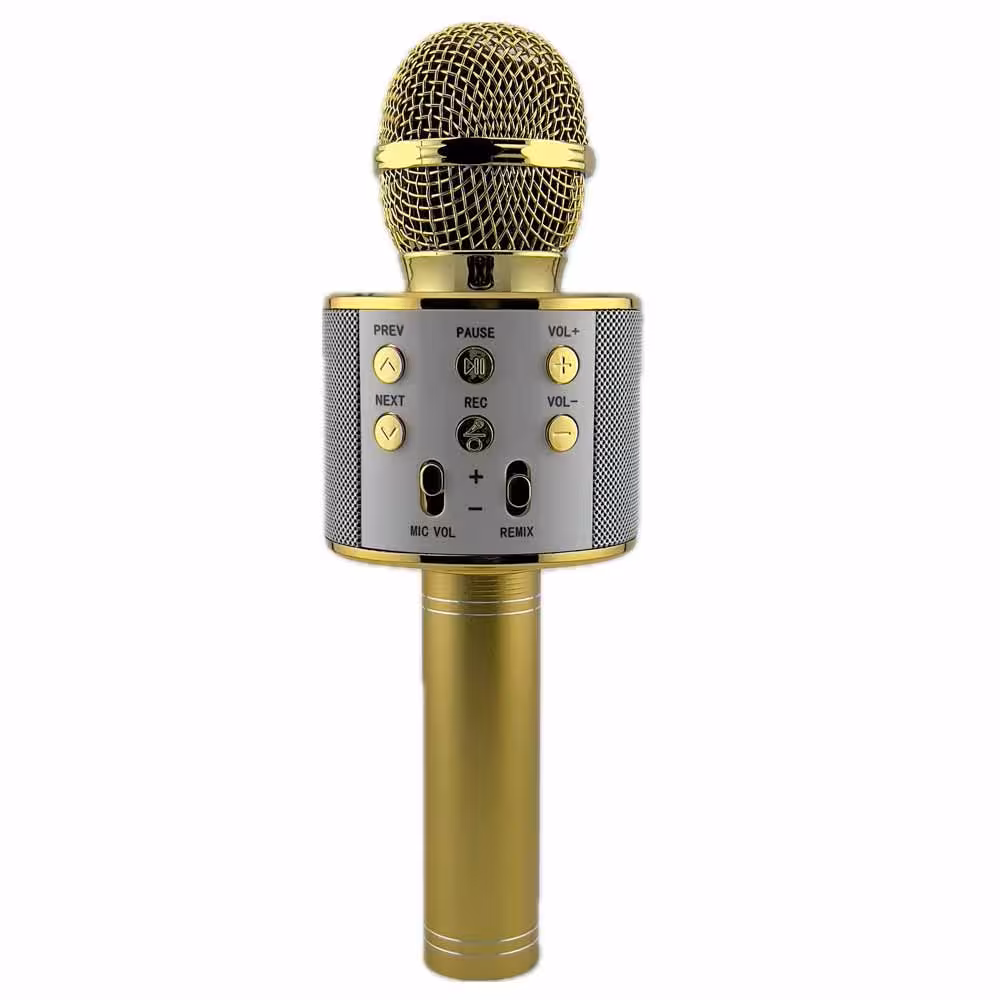 میکروفون اسپیکر WS-858-رنگ طلایی