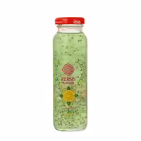 نوشیدنی لیمو سکنجبین حاوی دانه ریحان پرسیس 200 میلی لیتری