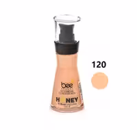 کرم پودر شیشه ای بی بیوتی bee beauty سری HONEY شماره 120 حجم 30 میلی لیتر