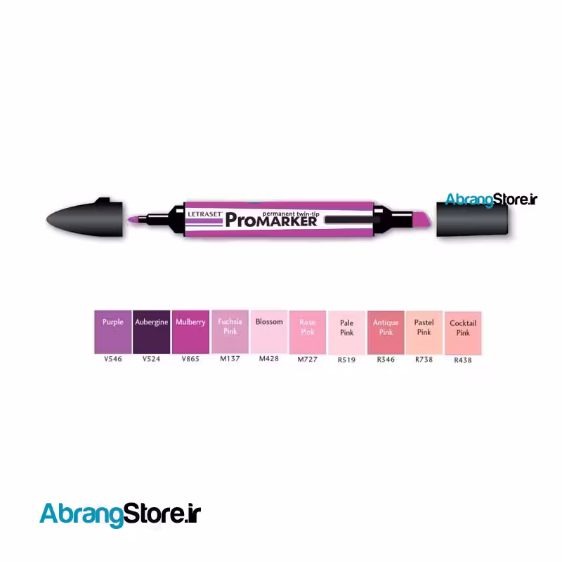 ماژیک پرومارکر – ست صورتی و بنفش 10 عددی | Promarker Permanent Twintip