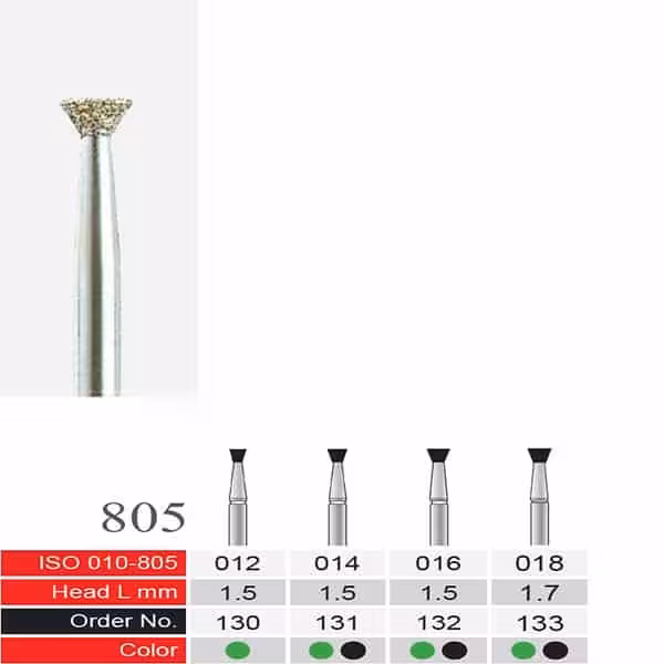 فرز الماسی دسته نقره ای BTM مدل Inverted 805 - فروشگاه تخصصی دندانپزشکی سپیرا