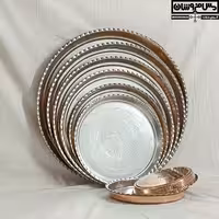 سینی مجمع مسی زنجان نانو چکشی سایز 3 قطر 32 مدل سیاوش