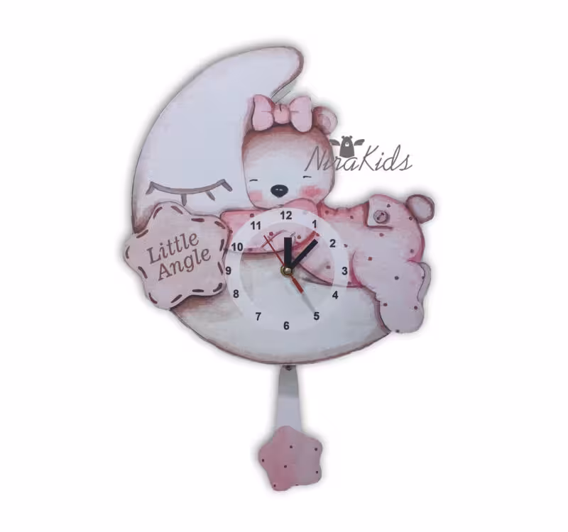 ساعت پاندولی طرح خرس ناز