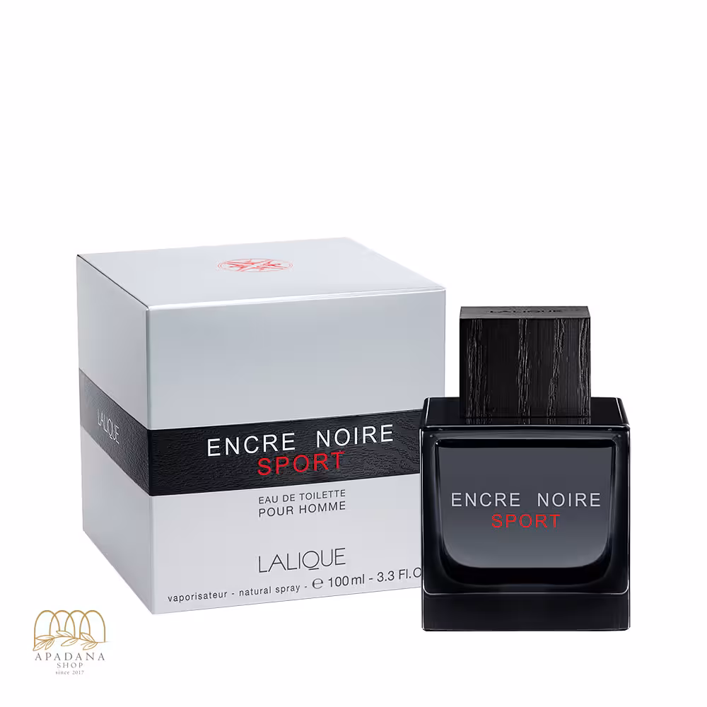 ادو تویلت مردانه لالیک مدل اسپورت Encre Noire Sport حجم 100 میل