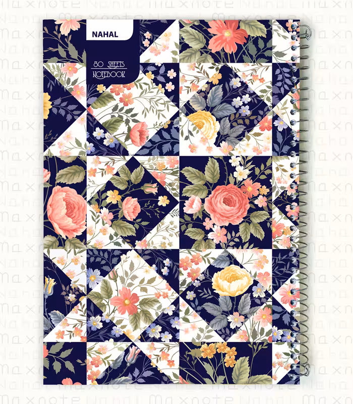 دفتر 80 برگ سیمی کد 3810.طرح 1