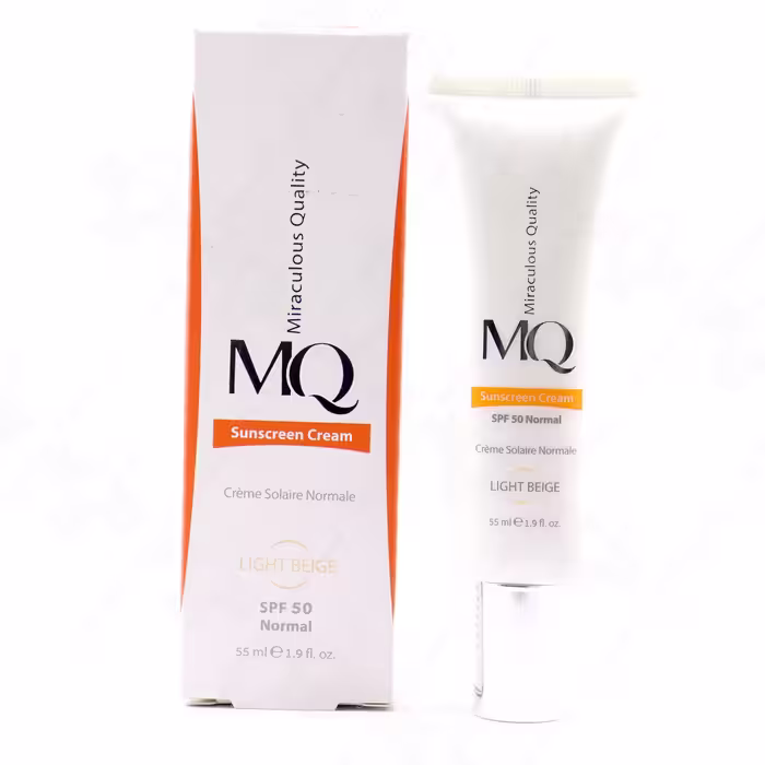 کرم ضد آفتاب پوست نرمال بژ روشن SPF50 ام کیو 55 میلی لیتر