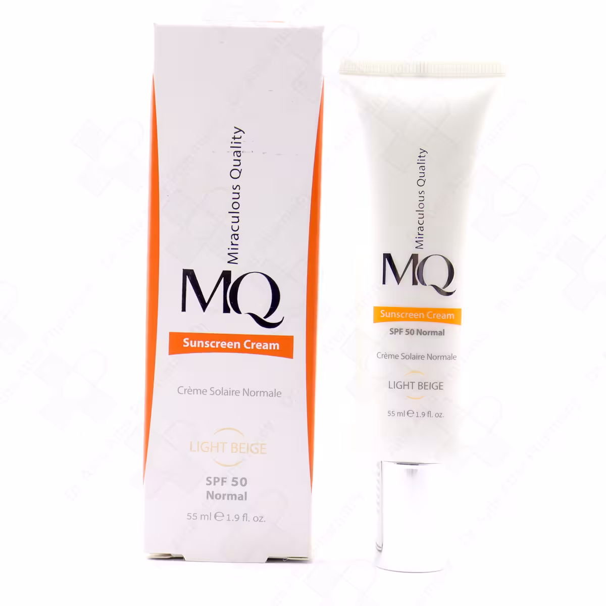 کرم ضد آفتاب پوست نرمال بژ روشن SPF50 ام کیو 55 میلی لیتر