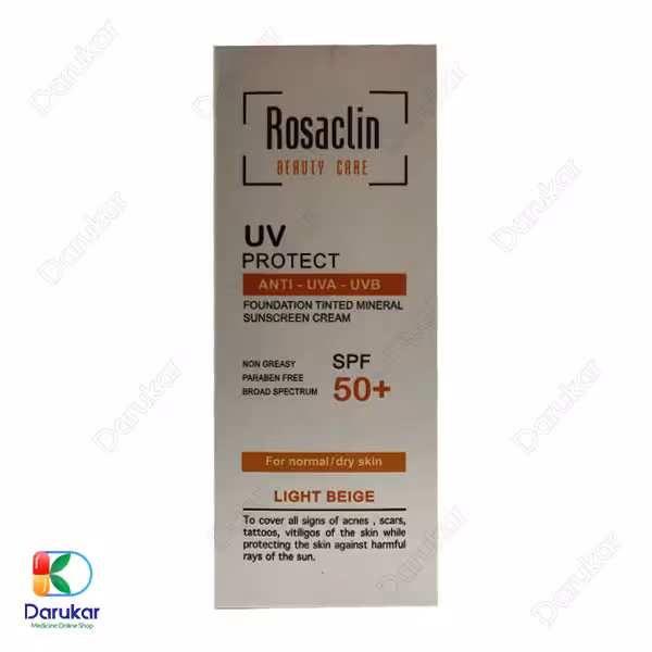 کرم ضد آفتاب پوست نرمال و خشک رزاکلین SPF50