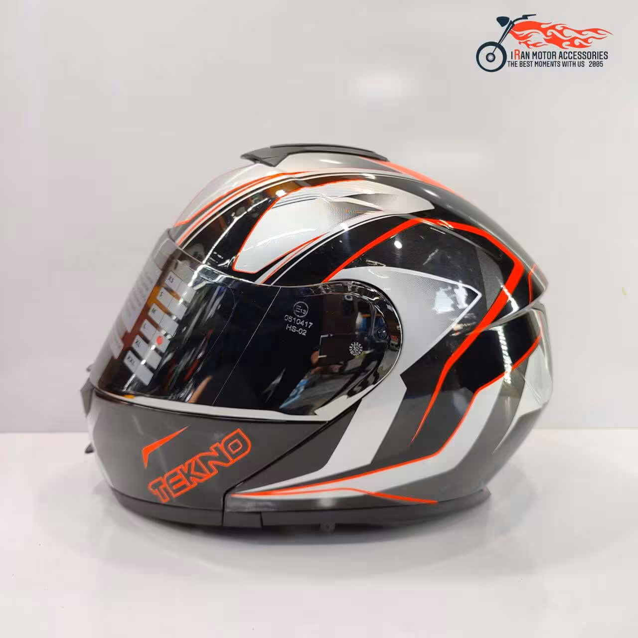 کلاه کاسکت فک متحرک تکنو TEKNO کد 517