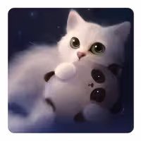 مگنت طرح نقاشی گربه کد NIM2552