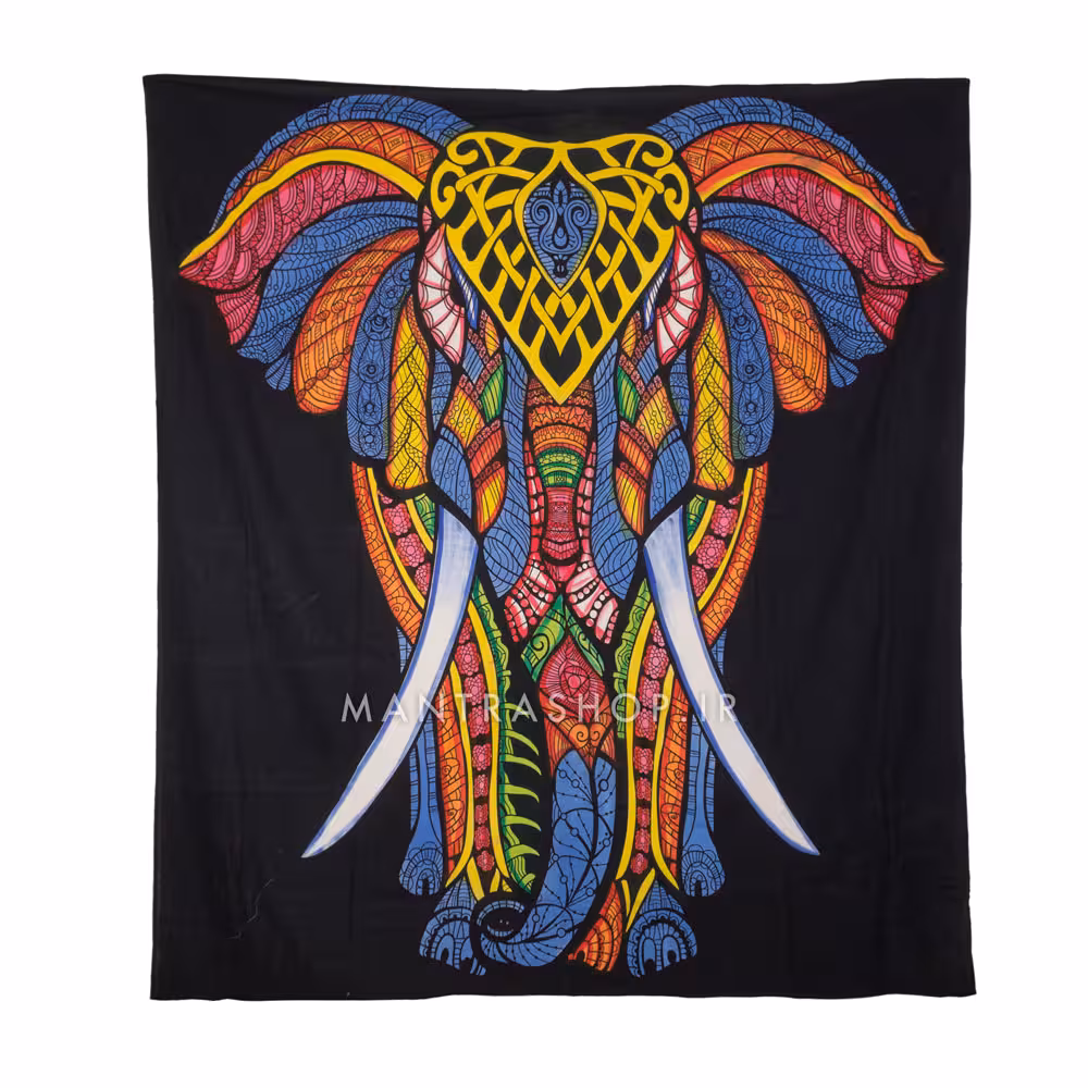 بکدراپ تپستری هندی طرح ماندالا (روتختی دو نفره) کد 361