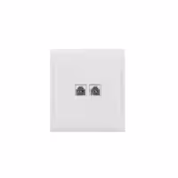 پریز تلفن دو سوکت پارت الکتریک مدل مهتاب 7805