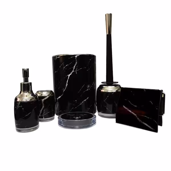 ست سرویس بهداشتی 6 تکه لیمون مدل رمانتیک کد 7739