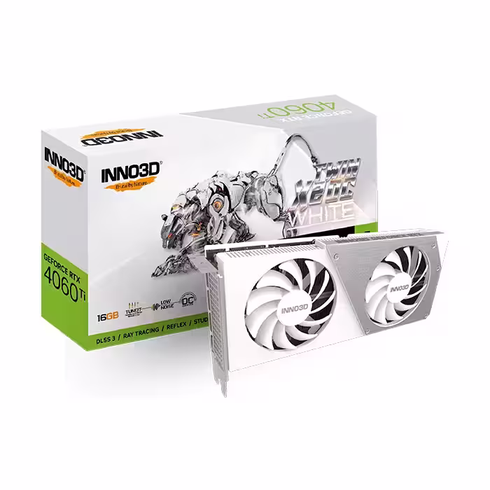 کارت گرافیک اینوتریدی GeForce RTX 4060 TI TWIN X2 WHITE 16GB