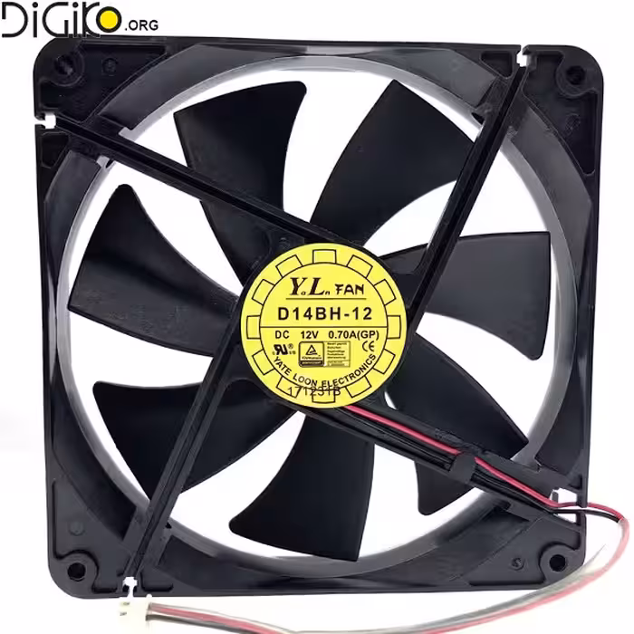 فن 14در14در2.5 12 ولت بلبرینگی