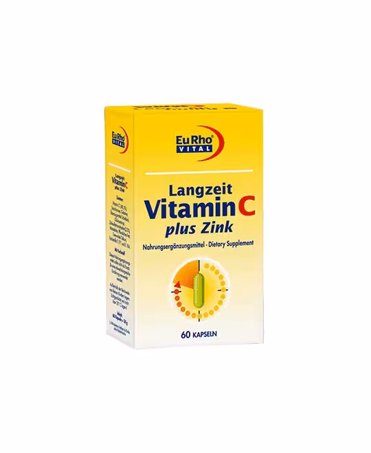 کپسول ویتامین C   زینک پلاس ( 5 میلی گرم ) یوروویتال 60 عددی