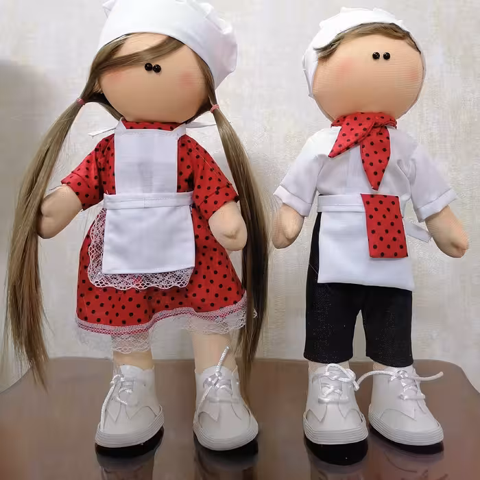 عروسک روسی 30 سانت ست آشپز  