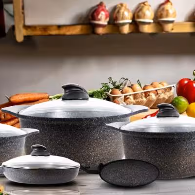 سرویس قابلمه 9پارچه گرانیتی عرشیا مدل 2450