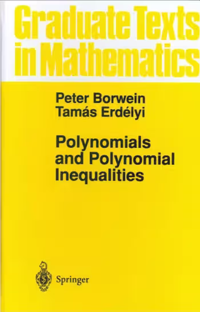 خرید و دانلود نسخه کامل کتاب Polynomials and Polynomial Inequalities