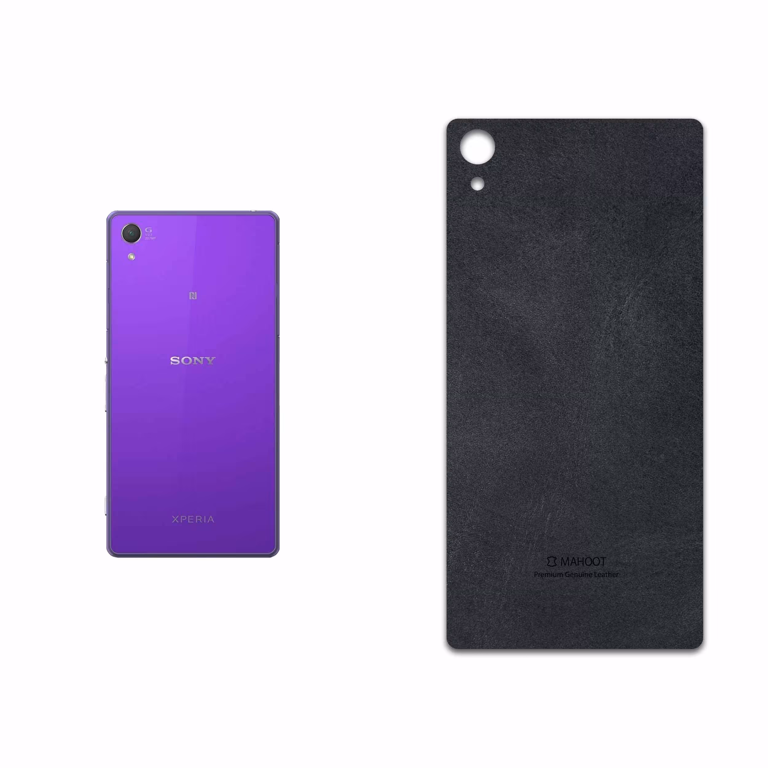 برچسب پوششی ماهوت مدل Graphite Buffalo Leather مناسب برای گوشی موبایل سونی Xperia Z2