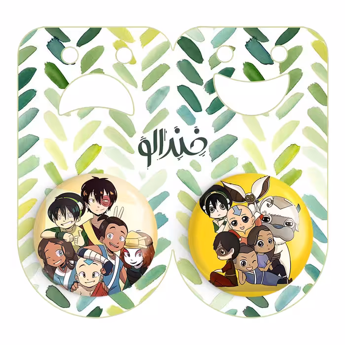 پیکسل خندالو مدل آنگ انیمه آواتار کد 1006610061 مجموعه 2 عددی