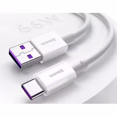 کابل USB به USB-C باسئوس مدل (CATYS-A02 (6A 66W طول 2 متر