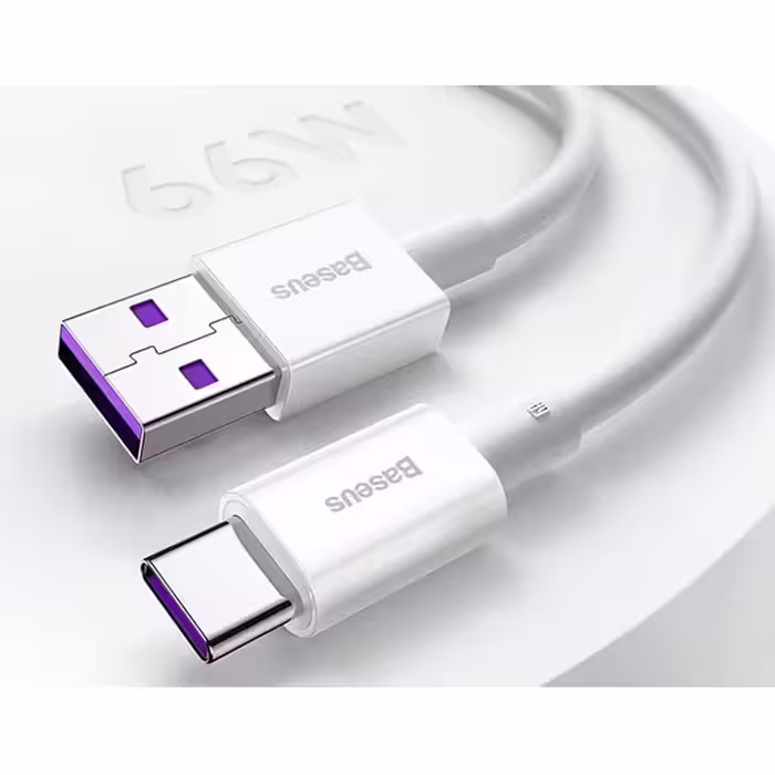 کابل USB به USB-C باسئوس مدل (CATYS-A02 (6A 66W طول 2 متر